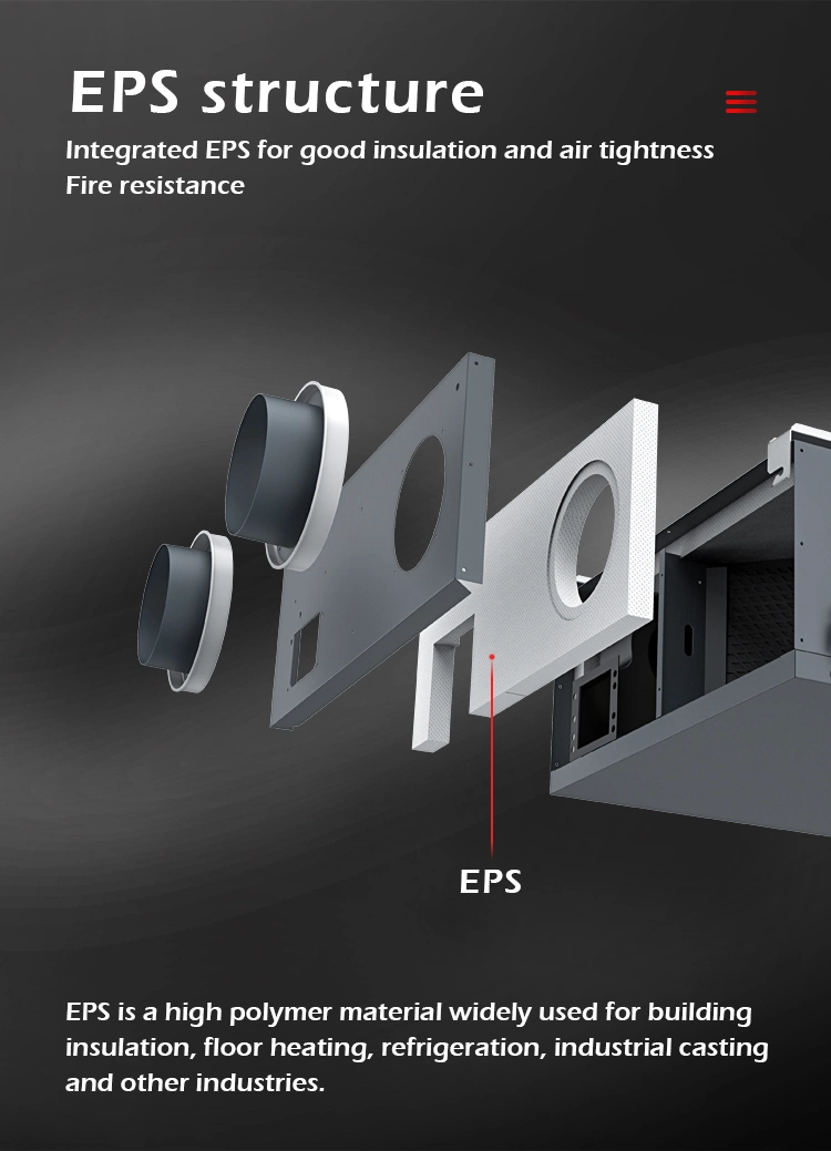 Residential and Commercial Ceiling Type Cold Climate Erv Hrv Unit Air Ventilation System