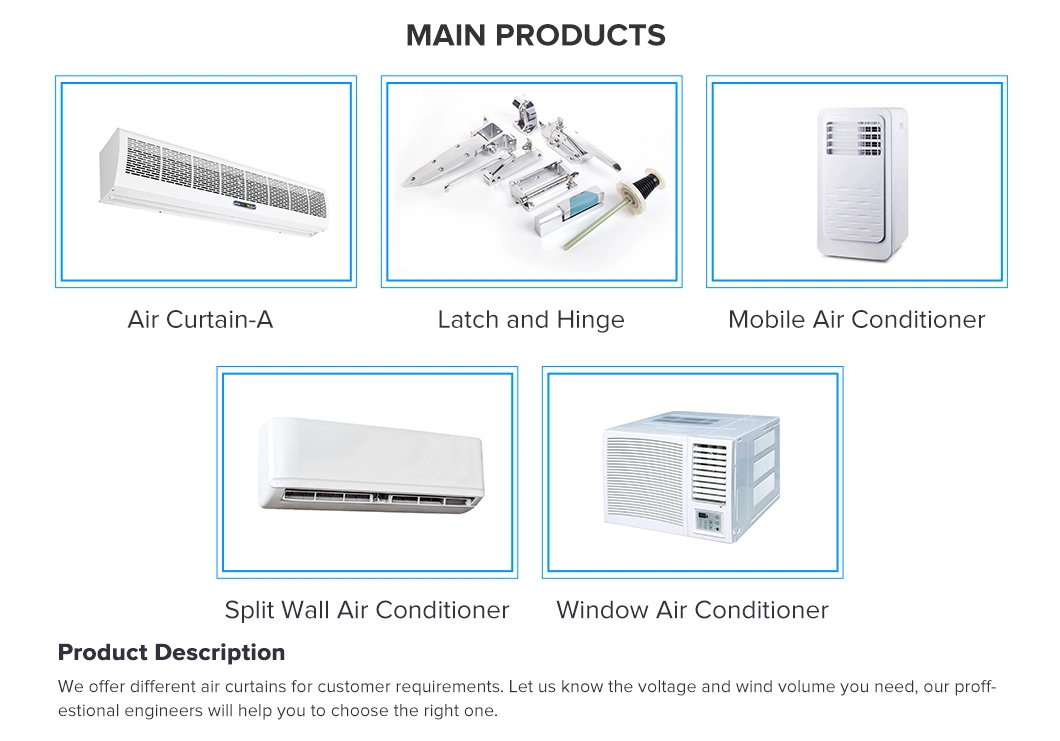 Factory Supply Luxury Aluminum Centrifugal Air Curtain