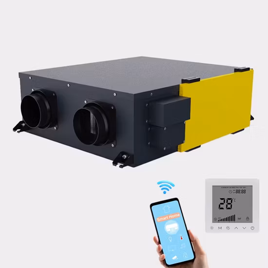 HVAC-System Deckentyp Erv Hrv Frischluftzufuhr Reinigungsmaschine Lüftungsgerät Geräuscharmer Filter Zentrifugaler mechanischer Ventilator